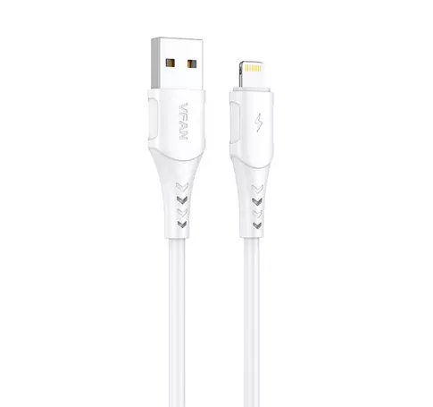 Kabel USB do Lightning VFAN Colorful X12, 3A, 1m (biały)