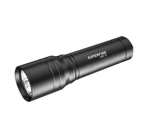 Superfire S33-C, zseblámpa, 210lm, USB