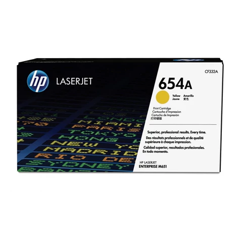 HP 654A Yellow Original LaserJet Toner Cartridge