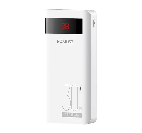 Romoss Sense6PS Pro Powerbank,20000mAh, 30W (fehér)