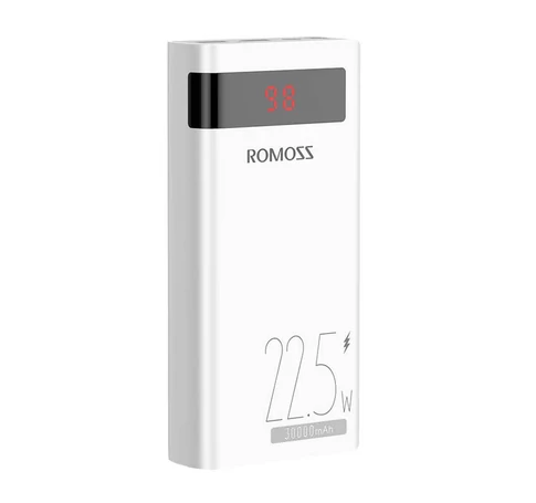 Romoss SENSE8PF Powerbank,30000mAh, 22.5W (fehér)