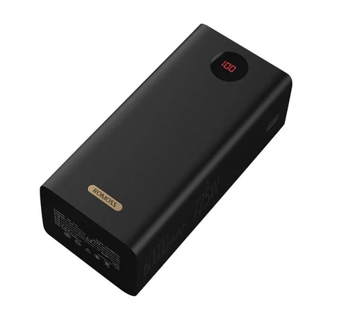 Romoss PEA60 Powerbank,60000mAh, QC + PD, 22.5W (fekete)