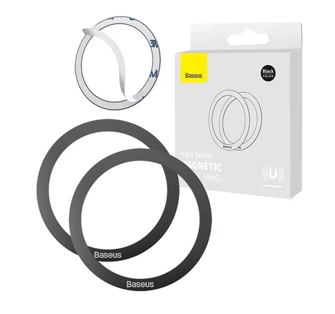 Baseus Halo mágneses gyűrű telefonokhoz, MagSafe (fekete)