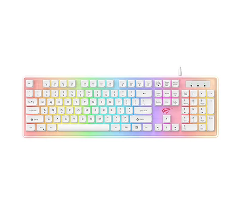 Klawiatura Gamingowa Havit KB876L RGB (biała)