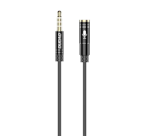 Przedłużacz audio AUX jack 3,5 mm Dudao L11S, 1m (czarny)