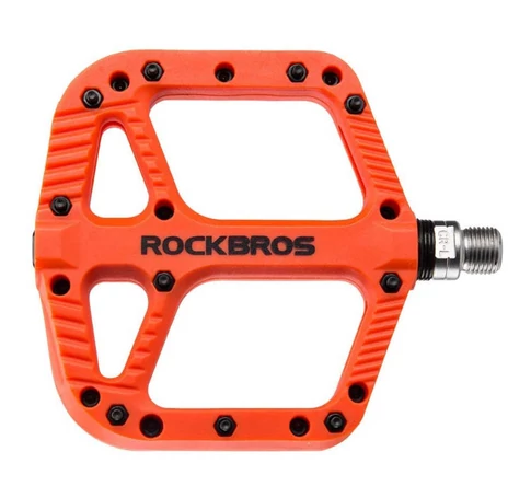 Rockbros 2018-12AOR Platform Pedals (Orange)