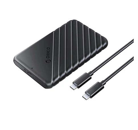 Orico 2.5' HDD / SSD Enclosure, 6 Gbps, USB-C 3.1 Gen1 (Black)