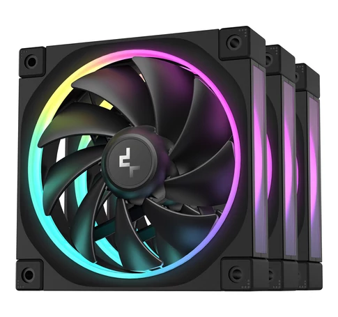 DeepCool FL12-3 in 1 Computer case Fan 12 cm Black 3 pc(s)