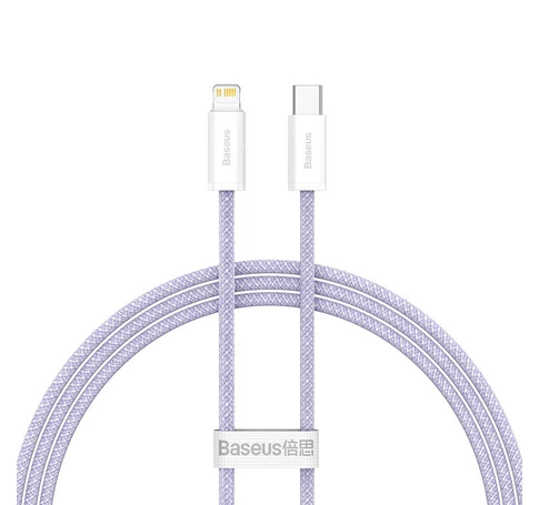 Baseus Dynamic 2 series USB-C - Lightning töltőkábel, adatkábel, 20W, 1m (lila)
