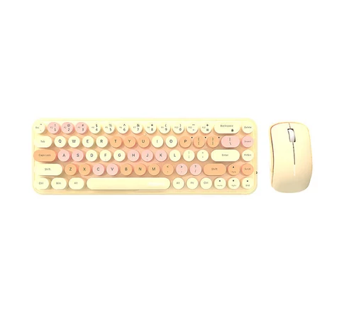 Wireless keyboard + mouse set MOFII Bean 2.4G (Milk Tea)