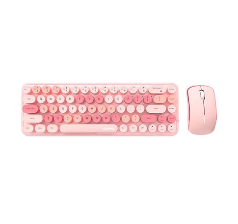 Wireless keyboard + mouse set MOFII Bean 2.4G (Pink)