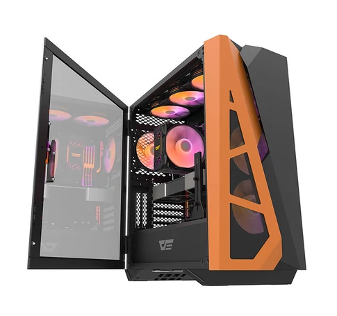 Darkflash DLZ31 mesh számítógépház (fekete)