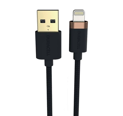 Kabel USB do Lightning Duracell 1m (czarny)