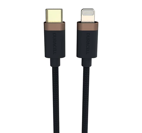 Duracell USB-C cable for Lightning 1m (Black)