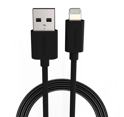 Kabel USB do Lightning Duracell 1m (czarny)