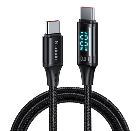 Mcdodo CA-1100 USB-C to USB-C cable, 100W, 1.2m (black)
