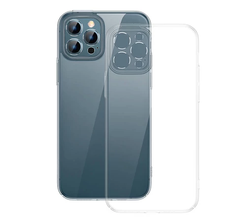 Baseus Crystal iPhone 12 Pro Átlátszó tok és üvegfólia