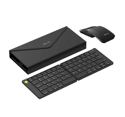 Set Wireless foldable Keyboard Delux KF10 and mouse MF10PR