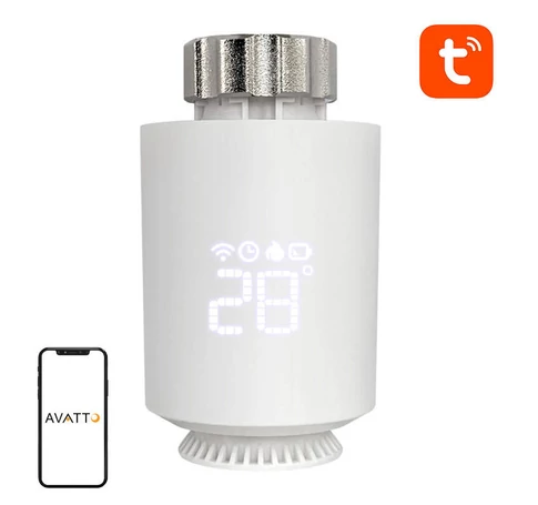 Avatto TRV06 Okos termosztátfej, Zigbee 3.0, TUYA