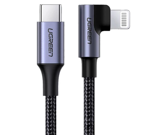 UGREEN US305 Lightning - USB-C 2.0 kábel, 3A, 1,5m (fekete)