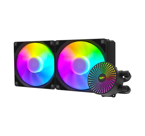 Darkflash DC240 ARGB PC vízhűtő, 2x 120x120 (fekete)