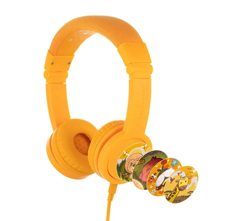 BuddyPhones Explore Plus vezetékes fejhallgató gyerekeknek (sárga)