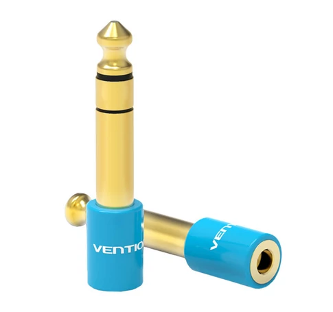 Adapter Audio Jack 3.5mm male to 6.5mm Jack female Vention VAB-S01-L blue