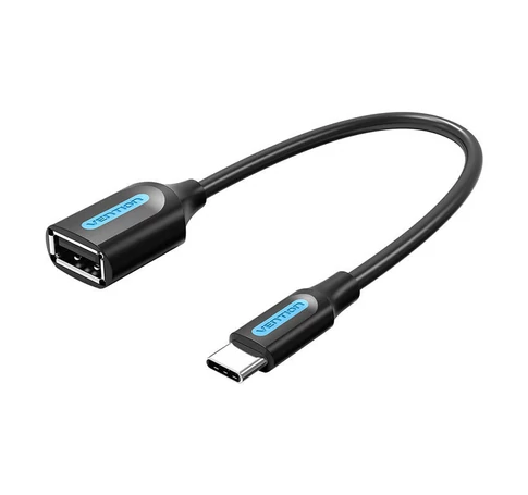 Adapter OTG USB-C 2.0 male to female USB-A Vention CCSBB 0.15m (Black)