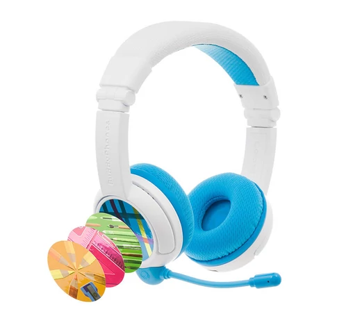 Gyermek fejhallgató BuddyPhones School+ (kék)