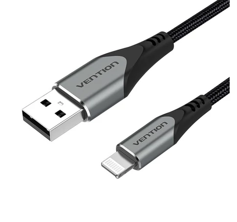 Cable USB 2.0 to Lightning, Vention LABHF 2.4A 1m (Gray)