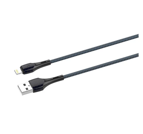 LDNIO LS522 2m USB - Lightning Cable (Grey-Blue)