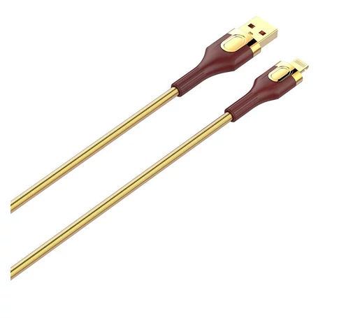 Kabel USB - Lightning LDNIO LS681, 1m, 30W (złoty)