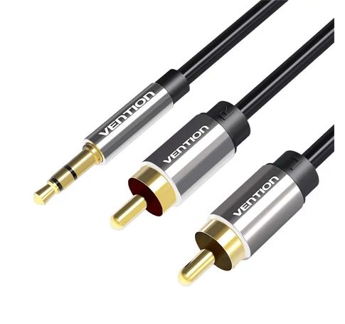 Cable Audio 2xRCA to 3.5mm Vention BCFBF 1m (black)