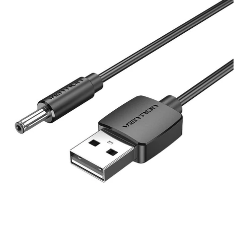 Cable USB-A to DC 3,5mm barrel jack Vention CEXBF 5V 1m black