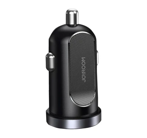 Car charger Joyroom C-A08, 1x USB QC3.0, 1x USB-C PD 30W (black)