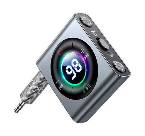 Bluetooth 5.3 AUX transmitter/receiver Joyroom JR-CB1 (gray)