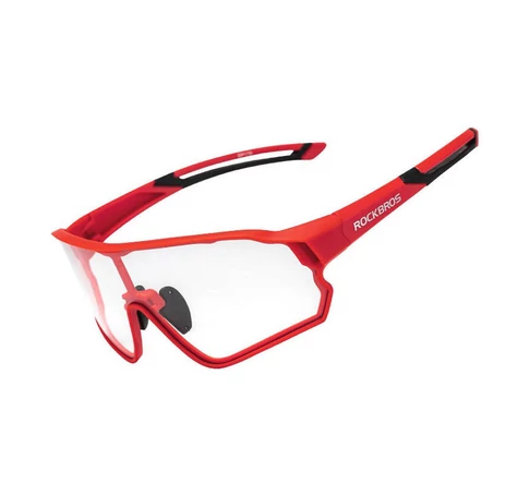 Rockbros bicycle glasses, photochromic 10135R (red)
