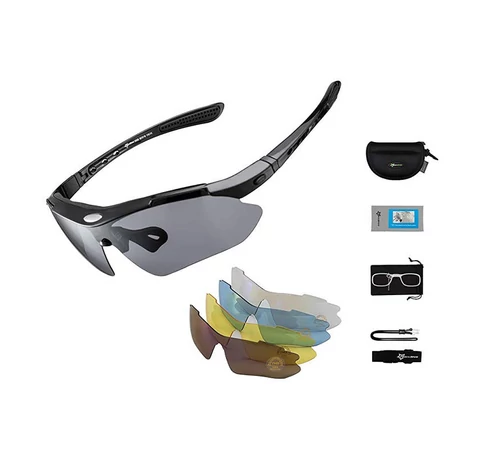 Polarized cycling glasses Rockbros 10003 (black)