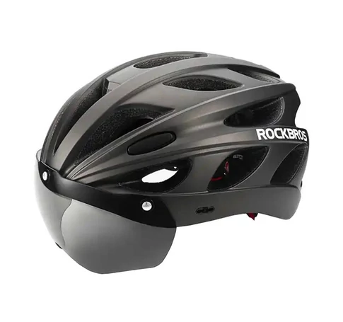 Cycling Helmet with glasses  Rockbros TT-16 (black)