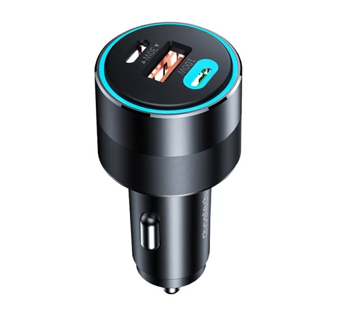 Choetech TC0011 car charger 130W 2x USB C 1x USB A (black)