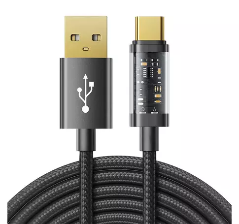 Kabel do USB-A / Data / Typ C / 3A / 2m Joyroom S-UC027A20 (czarny)