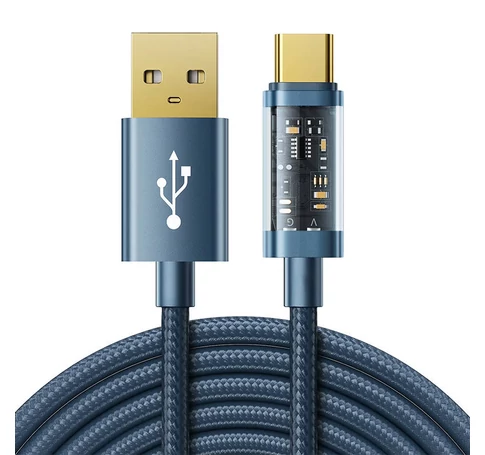 Kabel do USB-A / Data / Typ C / 3A / 2m Joyroom S-UC027A20 (niebieski)