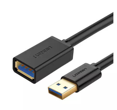 Kabel USB 3.0 UGREEN 10368B, męski, 1m (czarny)