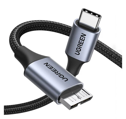 USB-C kábel - Micro USB UGREEN 15232, 1 m (fekete)