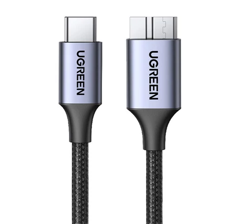 UGREEN 15231 USB-C - Micro USB kábel, 0,5 m (fekete)