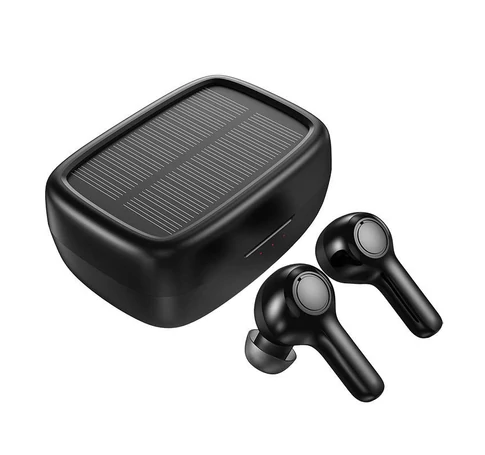 Choetech Solar sport TWS fejhallgató napelemes töltéssel (fekete)