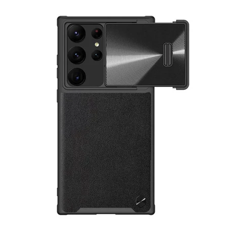 Nillkin CamShield Leather case for Samsung Galaxy S23 Ultra (black)