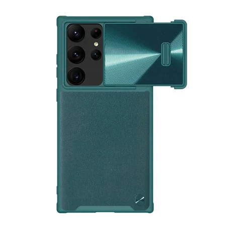 Nillkin CamShield Leather S case for Samsung Galaxy S23 Ultra (Exuberant Green)