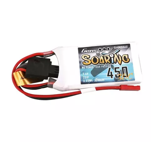 Gens ace G-Tech szárnyaló akkumulátor 450 mAh 7,4 V 30C 2S1P JST-SYP