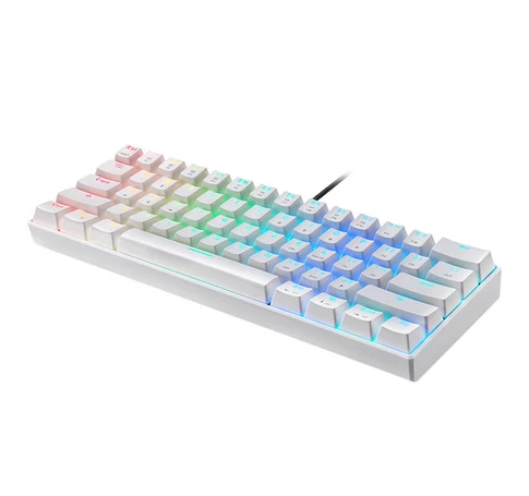 Klawiatura mechaniczna Motospeed CK61 RGB (biała)